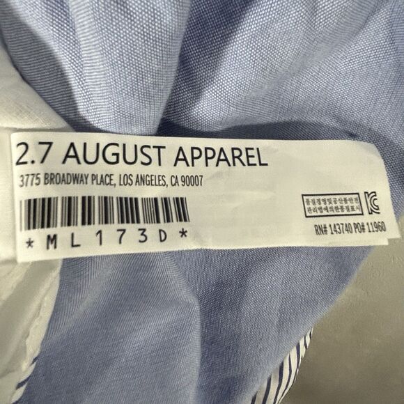 Tuckernuck Pomander Place Quinn Dress XL Blue White Colorblock Preppy Boho NEW - Picture 12 of 15